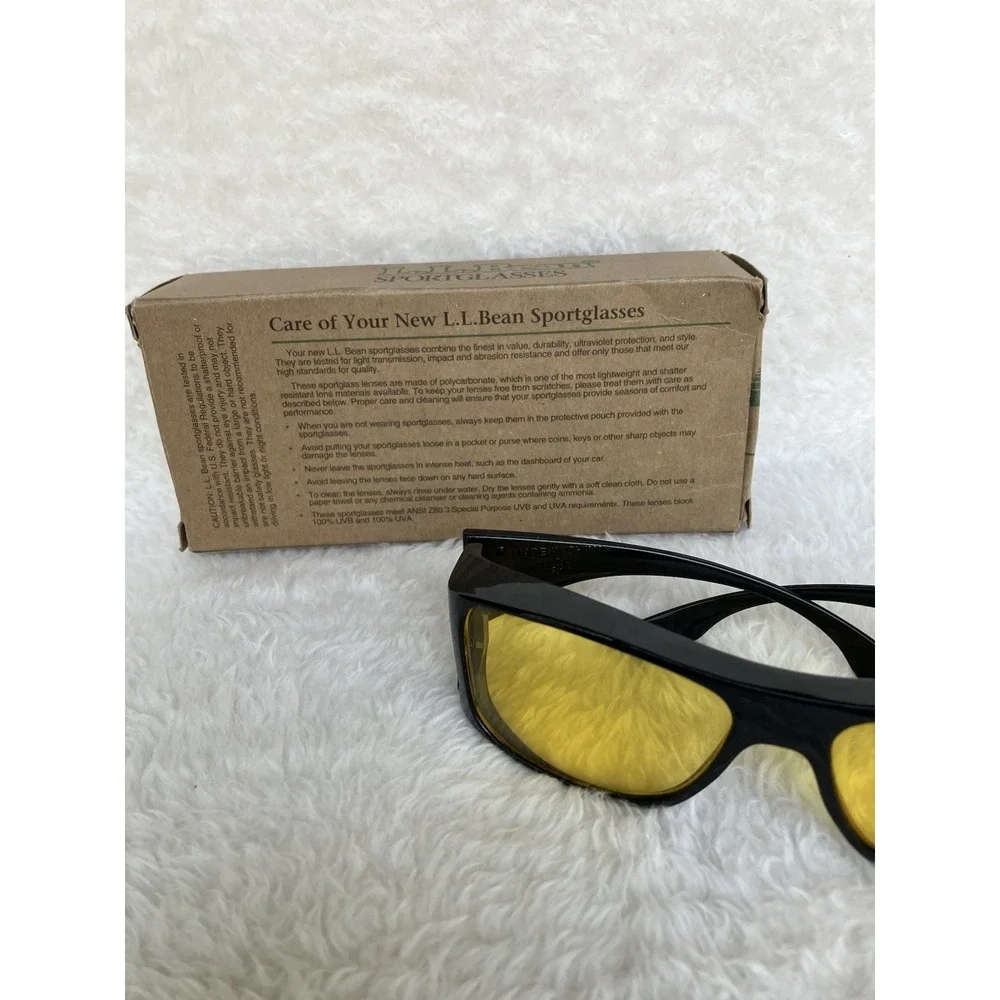 L.L. Bean Sport Overwrap Glasses With Anti-glare New With Box